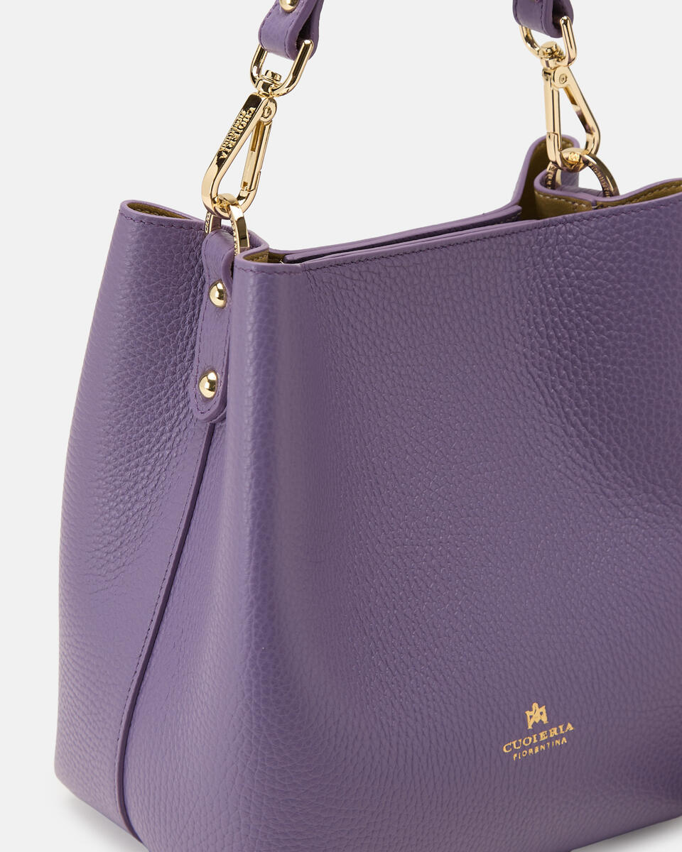 kleine eimertasche Lavendel  - Eimertaschen - Damen Taschen - Tasche - Cuoieria Fiorentina