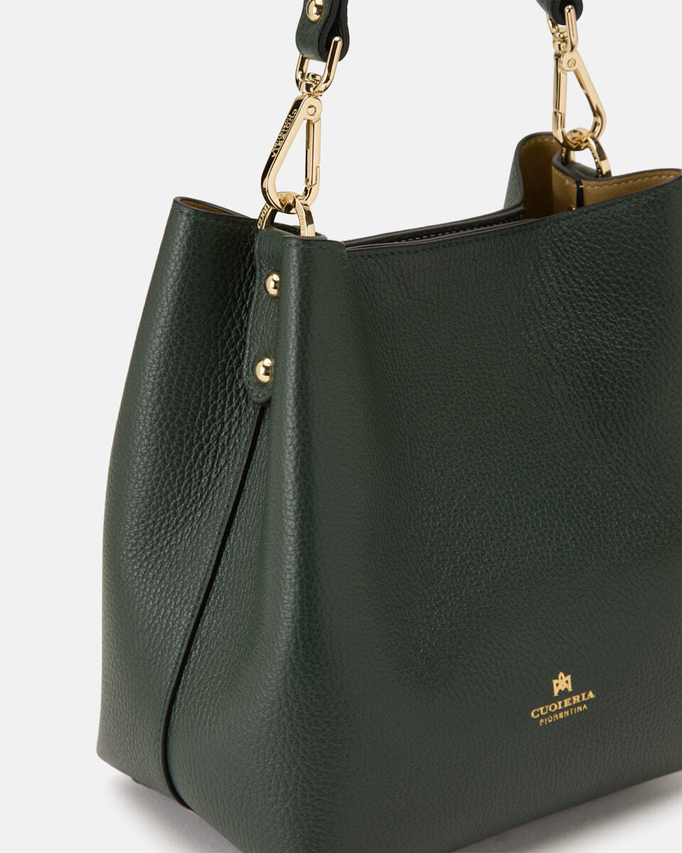 kleine eimertasche Moos  - Eimertaschen - Damen Taschen - Tasche - Cuoieria Fiorentina