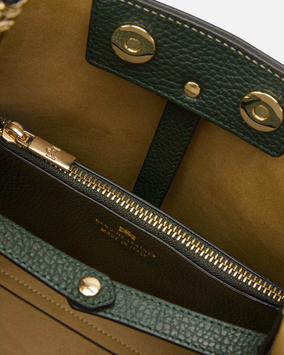 kleine eimertasche Moos  - Eimertaschen - Damen Taschen - Tasche - Cuoieria Fiorentina