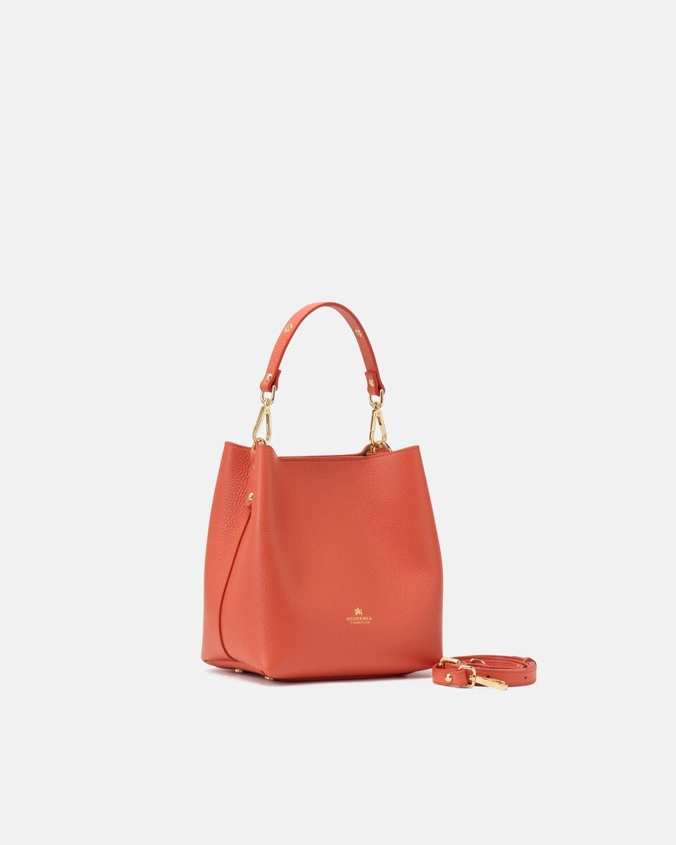 kleine eimertasche Papaya  - Eimertaschen - Damen Taschen - Tasche - Cuoieria Fiorentina