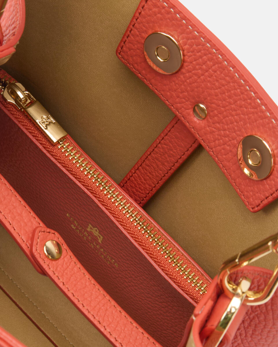 kleine eimertasche Papaya  - Eimertaschen - Damen Taschen - Tasche - Cuoieria Fiorentina