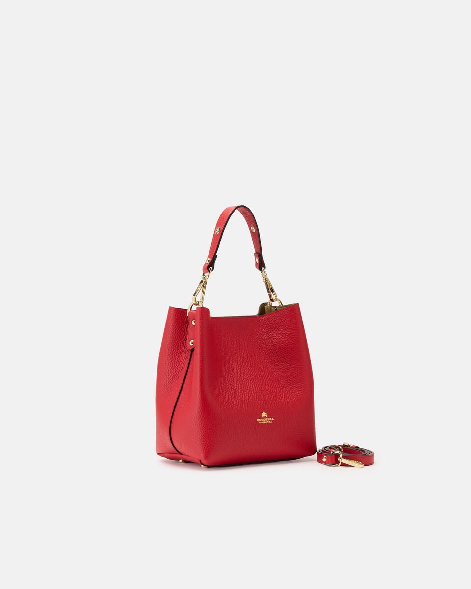 kleine eimertasche Tomato  - Eimertaschen - Damen Taschen - Tasche - Cuoieria Fiorentina