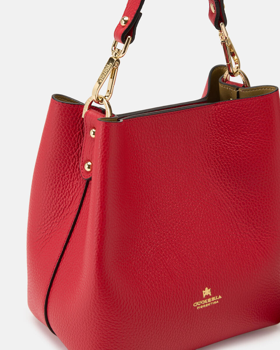 kleine eimertasche Tomato  - Eimertaschen - Damen Taschen - Tasche - Cuoieria Fiorentina