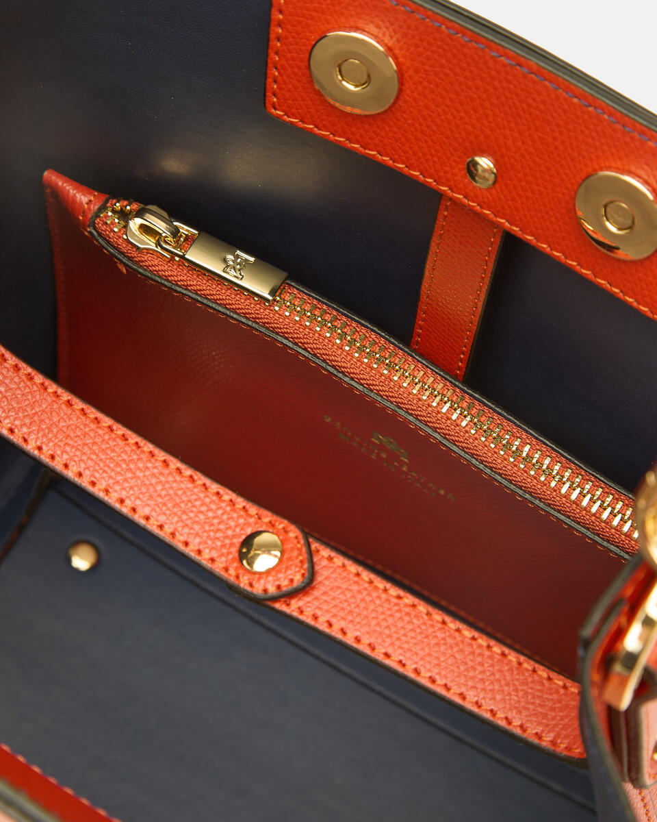 KLEINE EIMERTASCHE Gebrannte orange  - Cuoieria Fiorentina