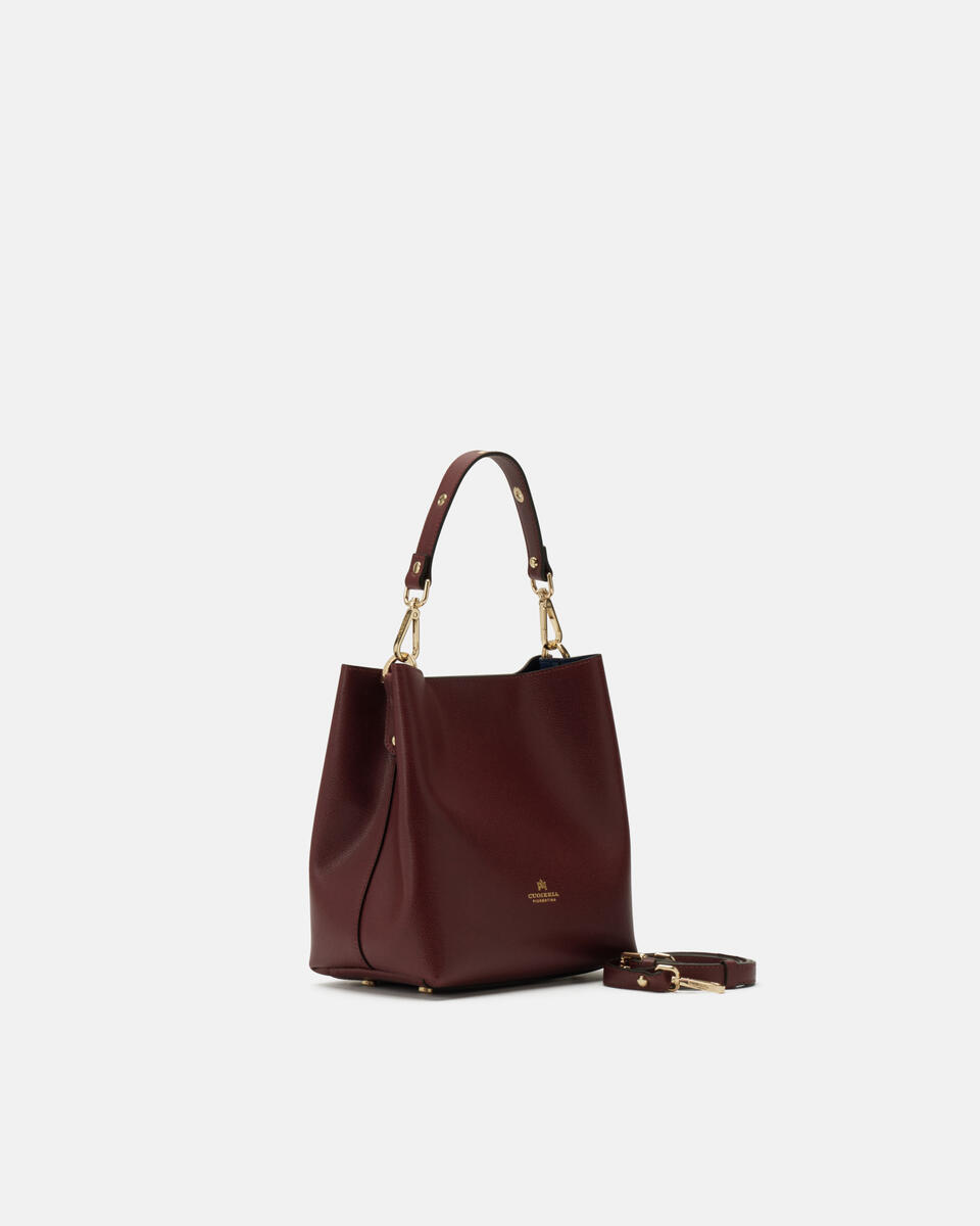KLEINE EIMERTASCHE Bordeaux  - Eimertaschen - Damen Taschen - Tasche - Cuoieria Fiorentina
