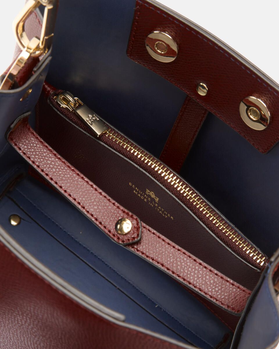 KLEINE EIMERTASCHE Bordeaux  - Eimertaschen - Damen Taschen - Tasche - Cuoieria Fiorentina