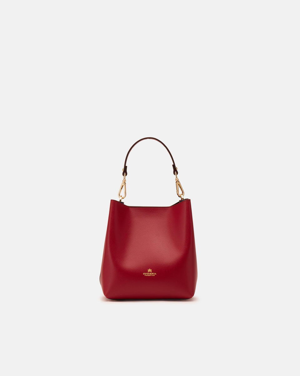 KLEINE EIMERTASCHE Cherry  - Cuoieria Fiorentina