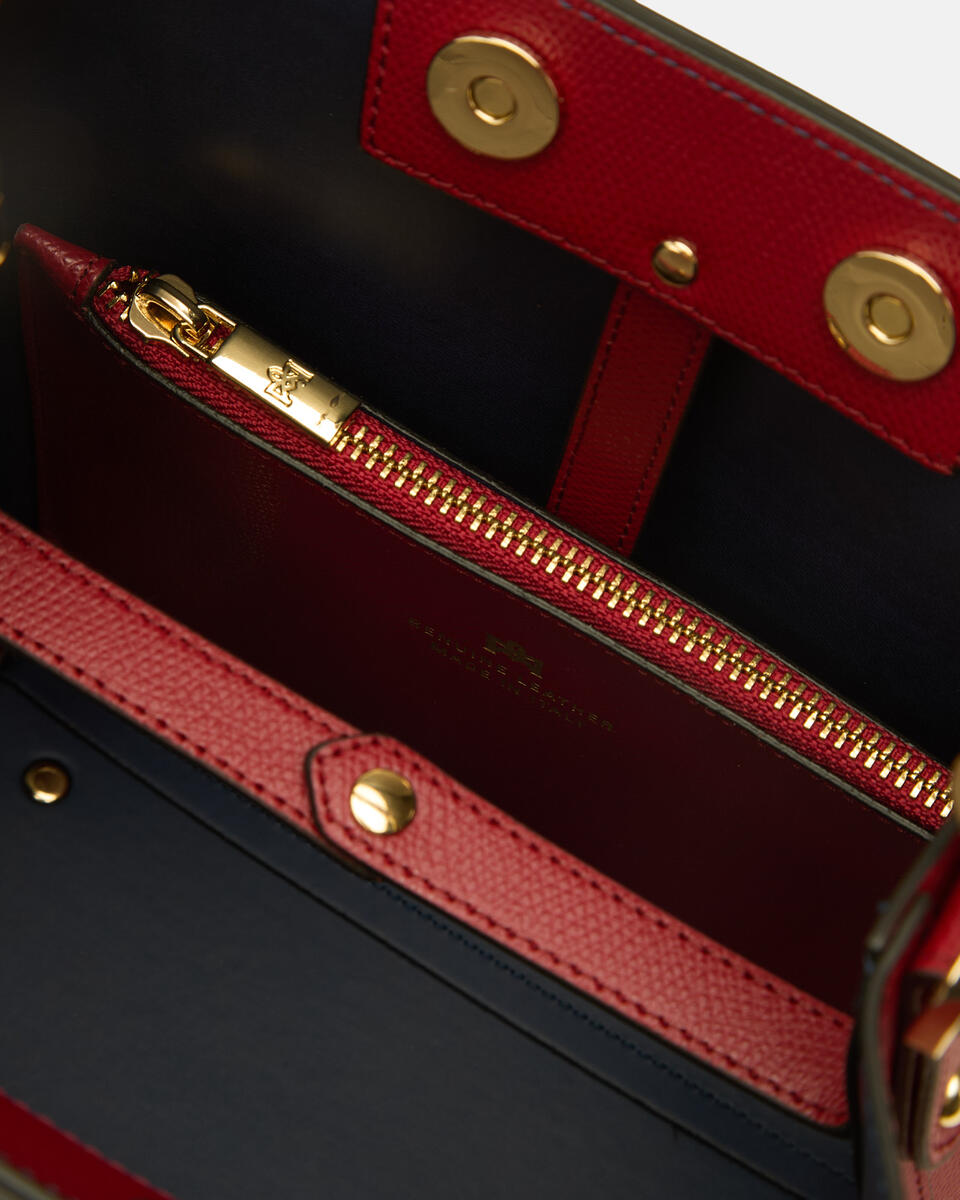 KLEINE EIMERTASCHE Cherry  - Cuoieria Fiorentina