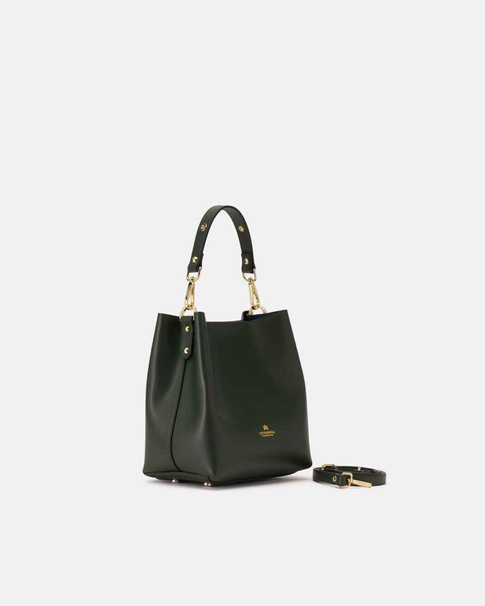 KLEINE EIMERTASCHE Moos  - Cuoieria Fiorentina