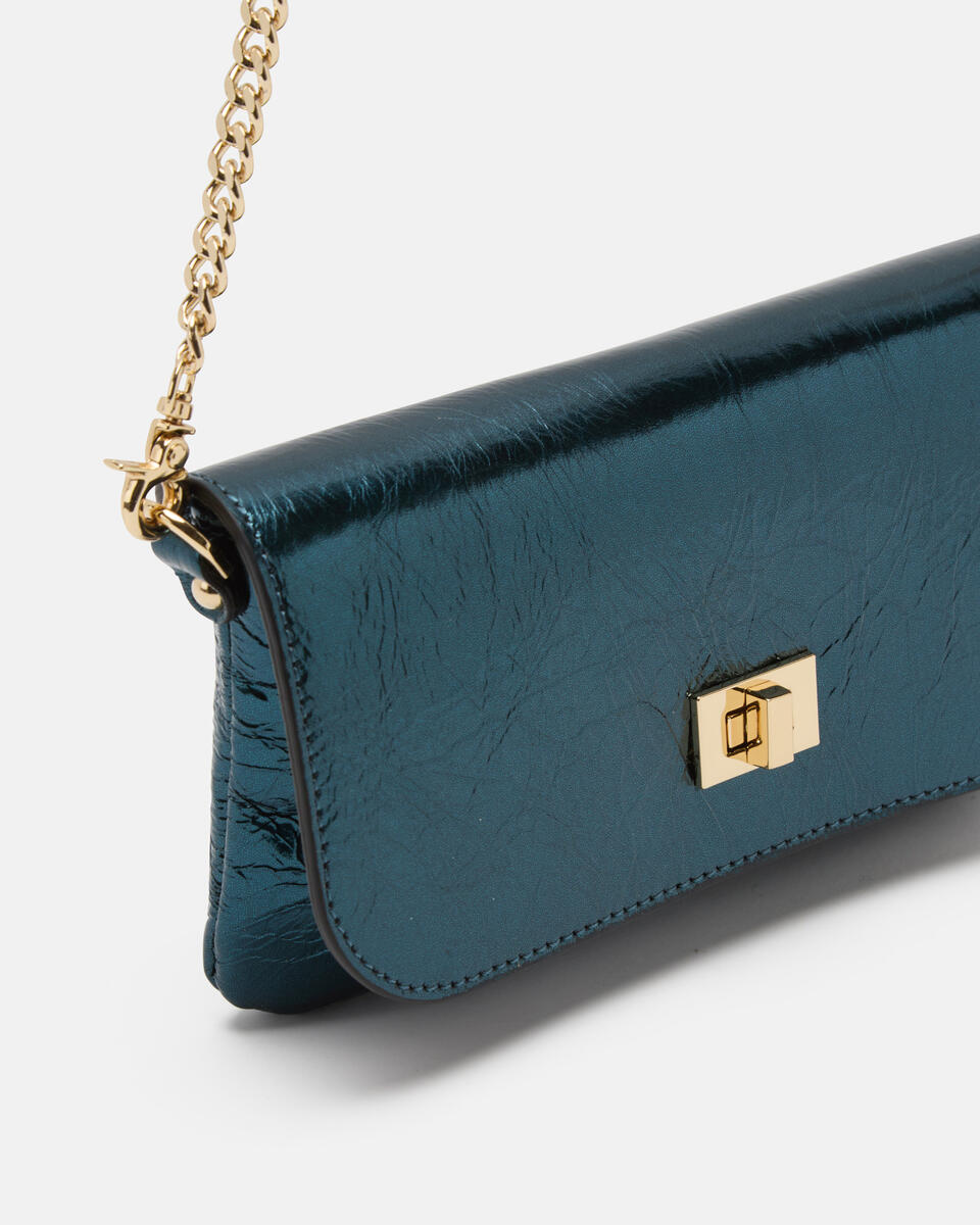 CLUTCH Teal  - Mini Bags - Damen Taschen - Tasche - Cuoieria Fiorentina