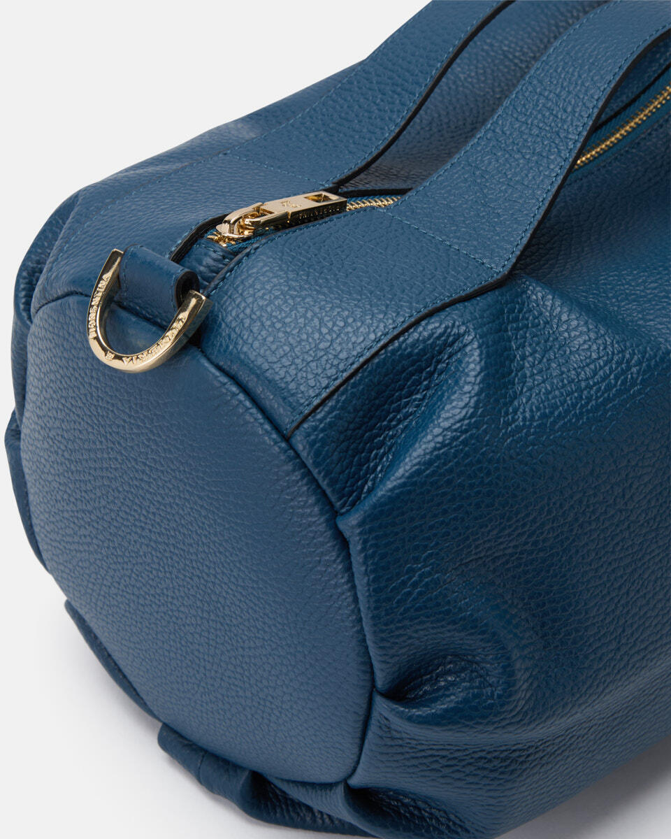 DUFFLE BAG Teal  - Cuoieria Fiorentina