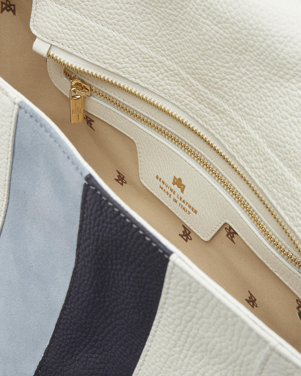 PATCH FLAP BAG Weiss  - Messanger - Damen Taschen - Tasche - Cuoieria Fiorentina