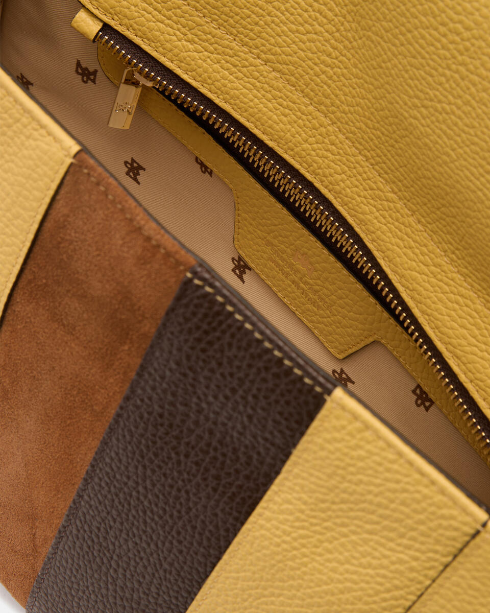 PATCH FLAP BAG Gelb  - Messanger - Damen Taschen - Tasche - Cuoieria Fiorentina