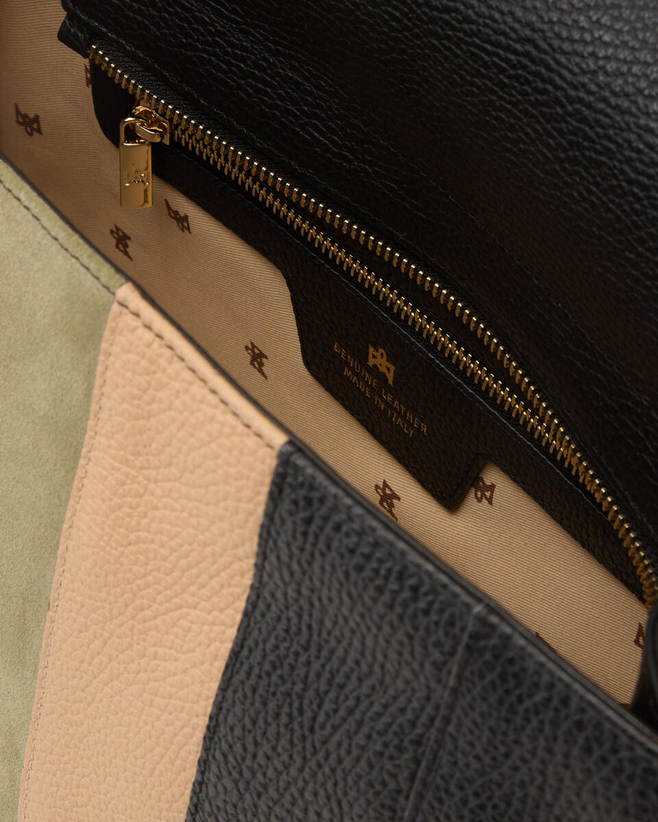 PATCH FLAP BAG Schwarz  - Messanger - Damen Taschen - Tasche - Cuoieria Fiorentina