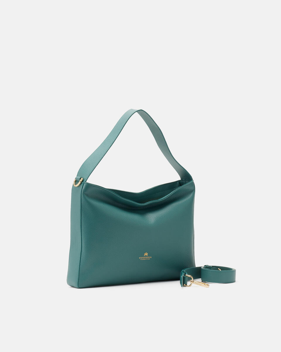 KLEINE HOBO Pfau  - Schultertaschen - Damen Taschen - Tasche - Cuoieria Fiorentina