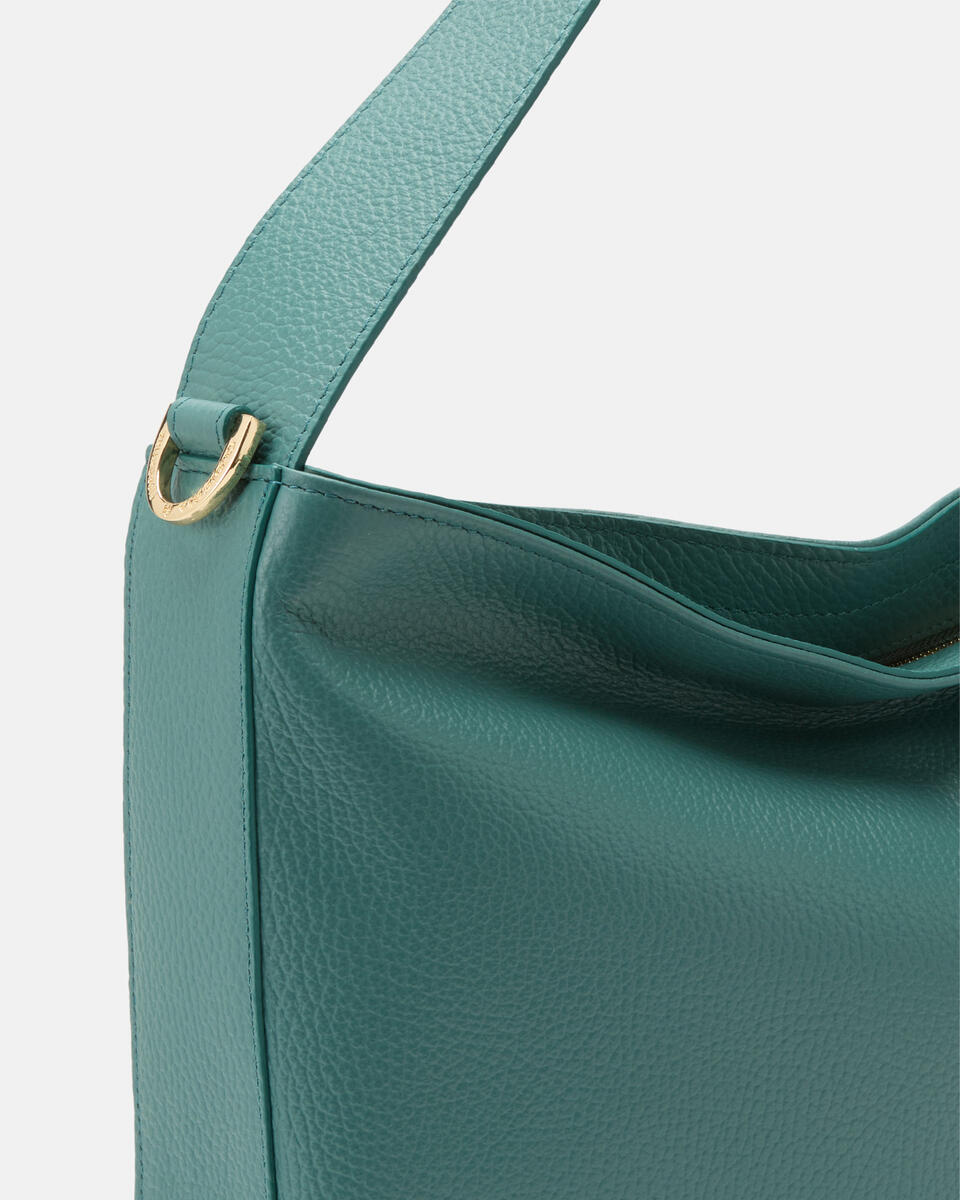 KLEINE HOBO Pfau  - Schultertaschen - Damen Taschen - Tasche - Cuoieria Fiorentina