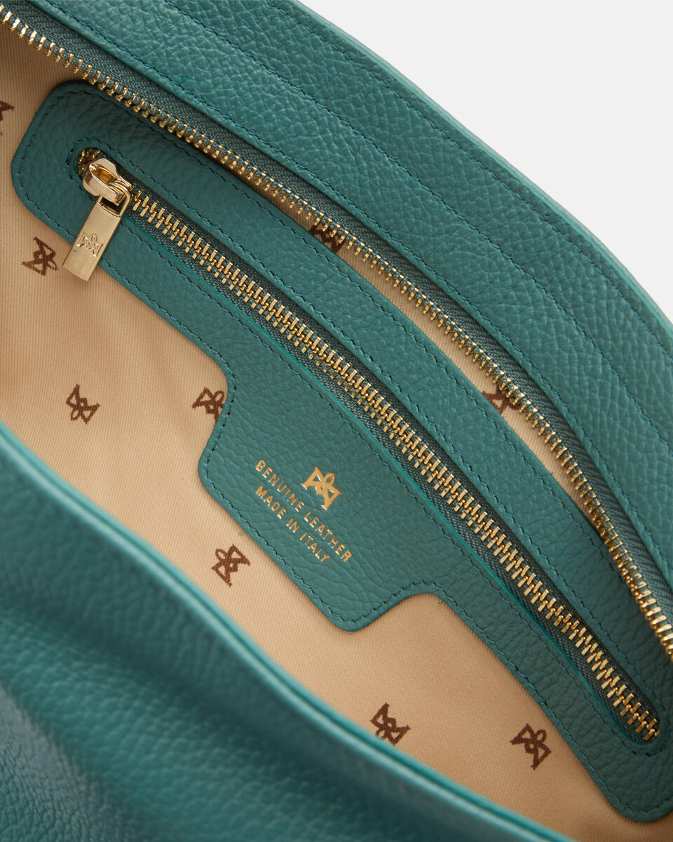 KLEINE HOBO Pfau  - Schultertaschen - Damen Taschen - Tasche - Cuoieria Fiorentina