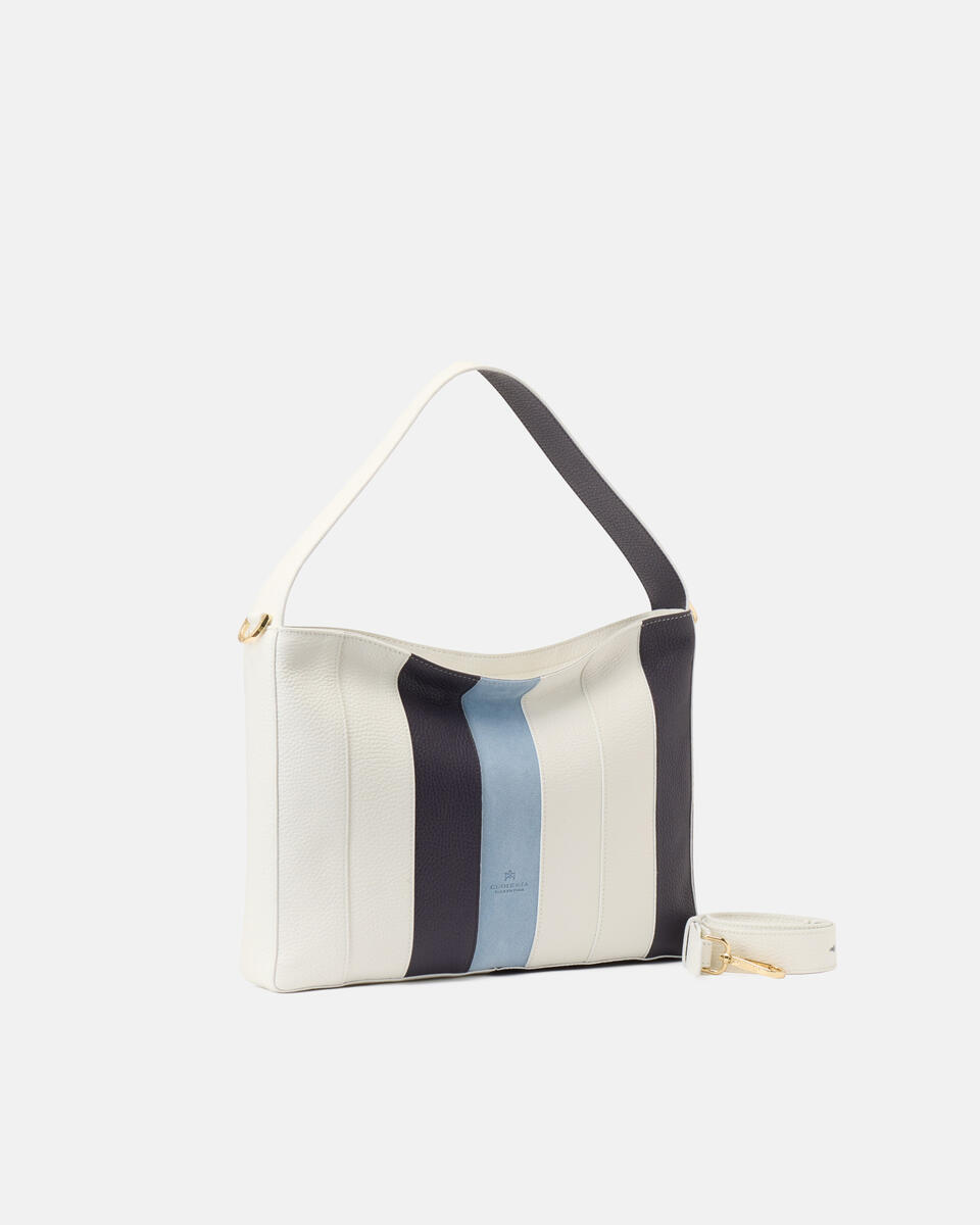 KLEINE HOBO Weiss  - Cuoieria Fiorentina