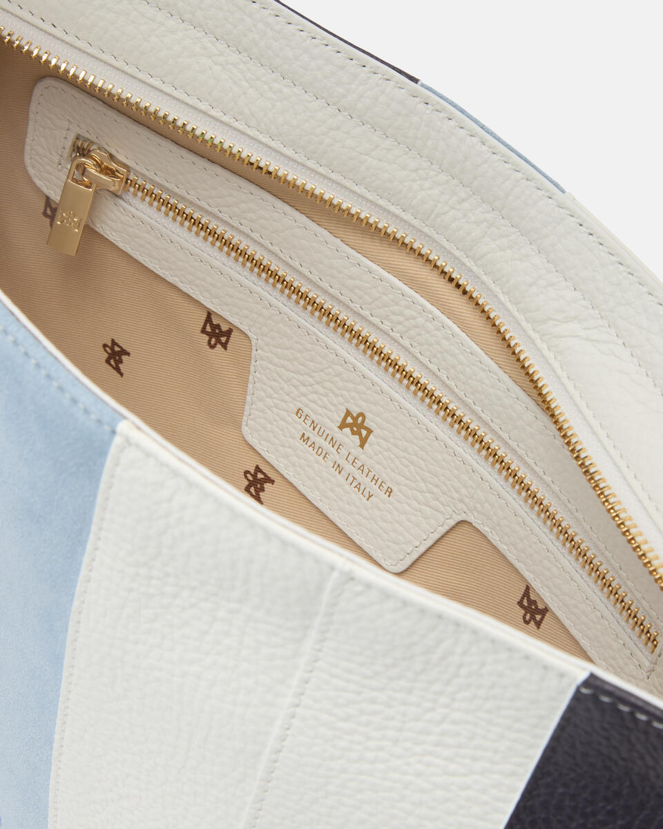 KLEINE HOBO Weiss  - Cuoieria Fiorentina