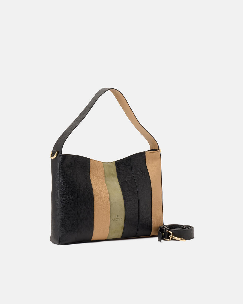 KLEINE HOBO Schwarz  - Cuoieria Fiorentina