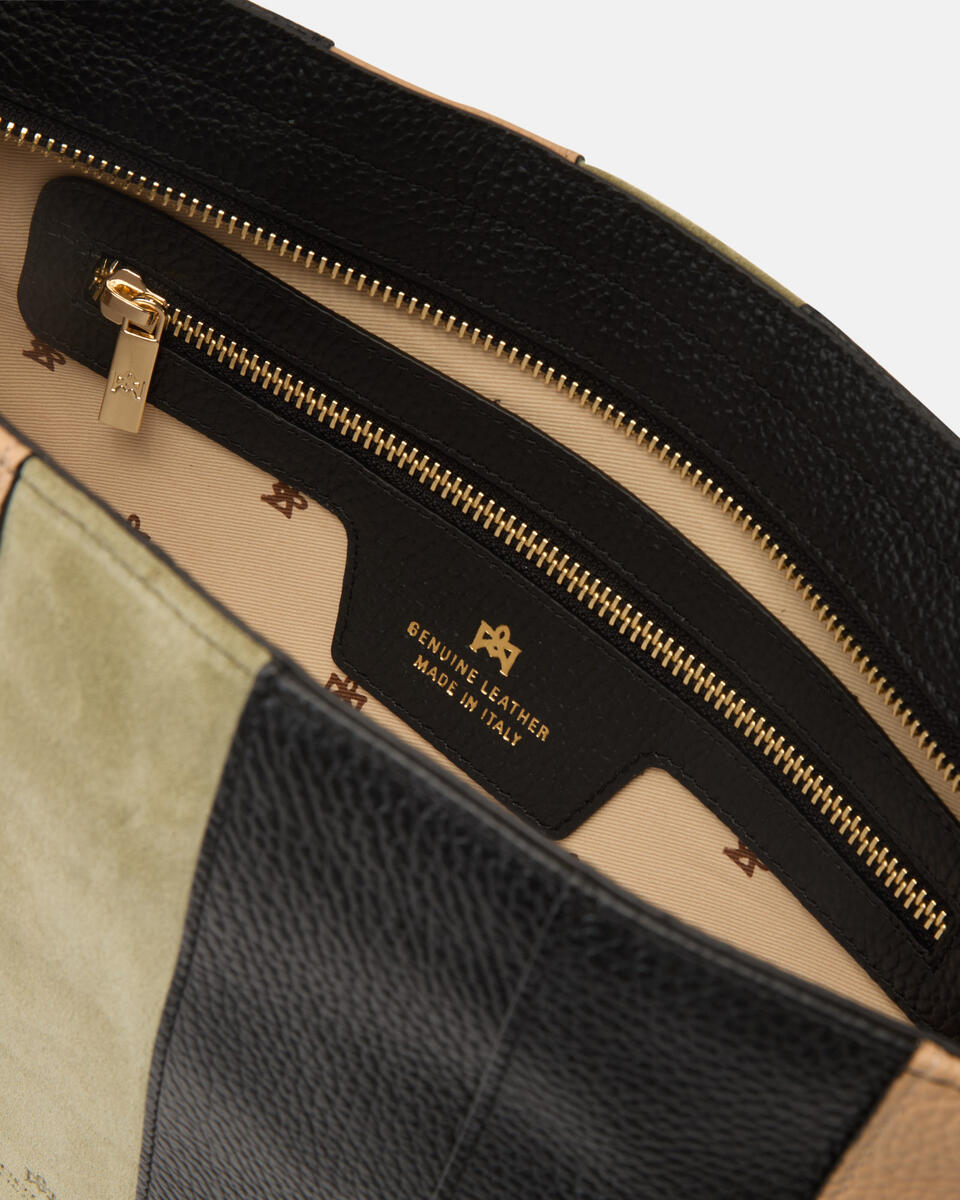 KLEINE HOBO Schwarz  - Cuoieria Fiorentina