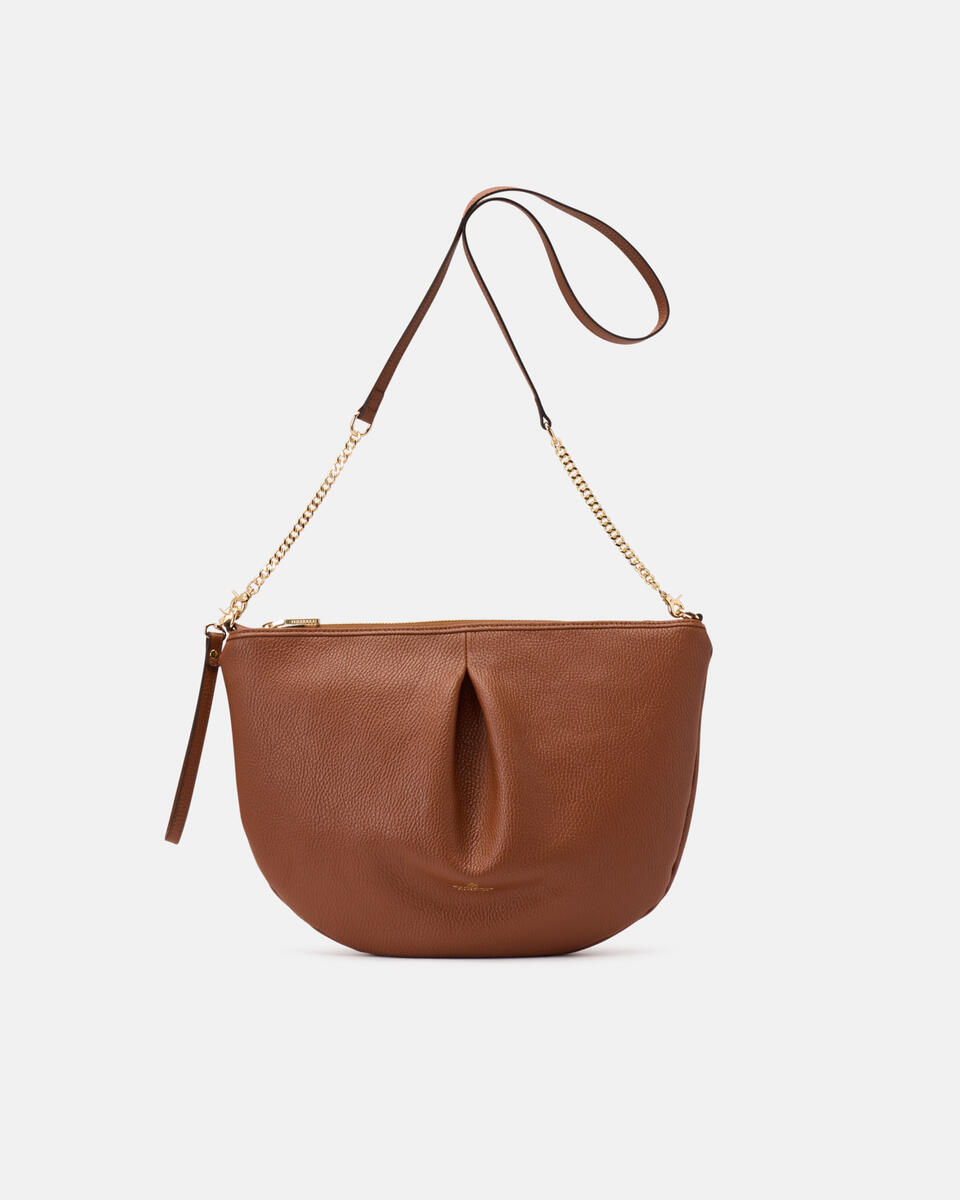 MAXI POUCH Karamell  - Schultergut - Damen Taschen - Tasche - Cuoieria Fiorentina