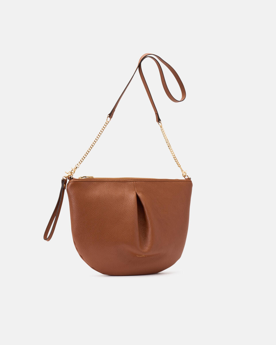MAXI POUCH Karamell  - Schultergut - Damen Taschen - Tasche - Cuoieria Fiorentina