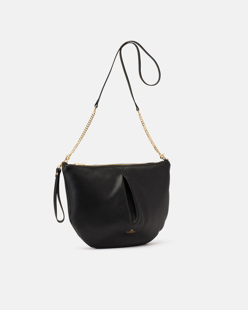 MAXI POUCH Schwarz  - Schultergut - Damen Taschen - Tasche - Cuoieria Fiorentina