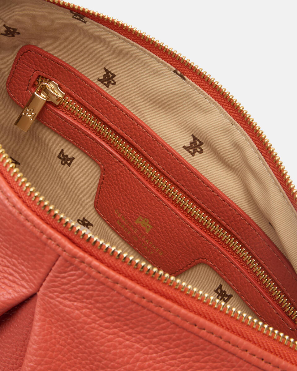 MAXI POUCH Papaya  - Schultergut - Damen Taschen - Tasche - Cuoieria Fiorentina