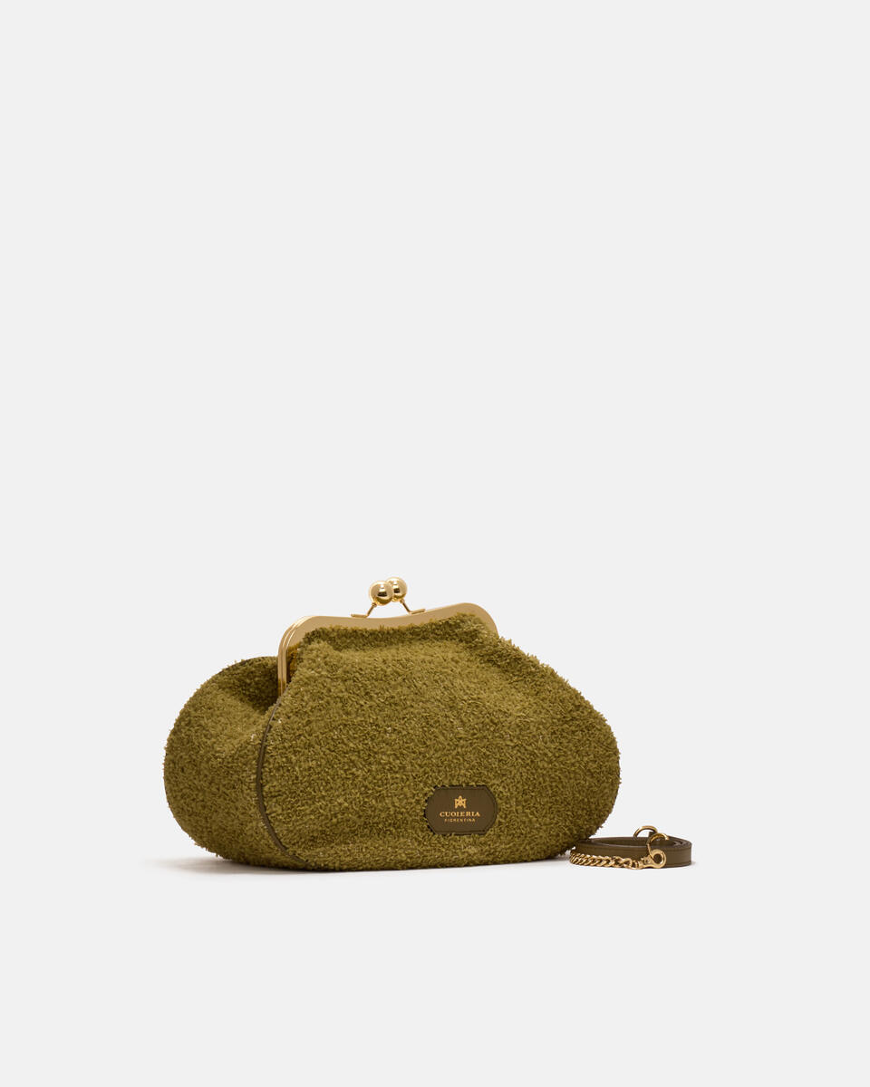 CLUTCH Waldgrün  - Cuoieria Fiorentina