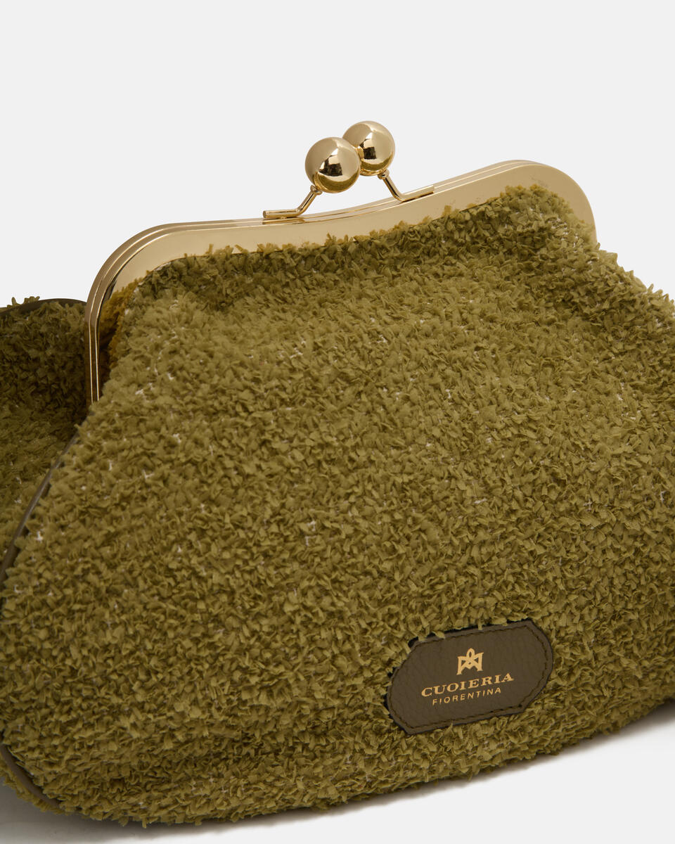 CLUTCH Waldgrün  - Cuoieria Fiorentina