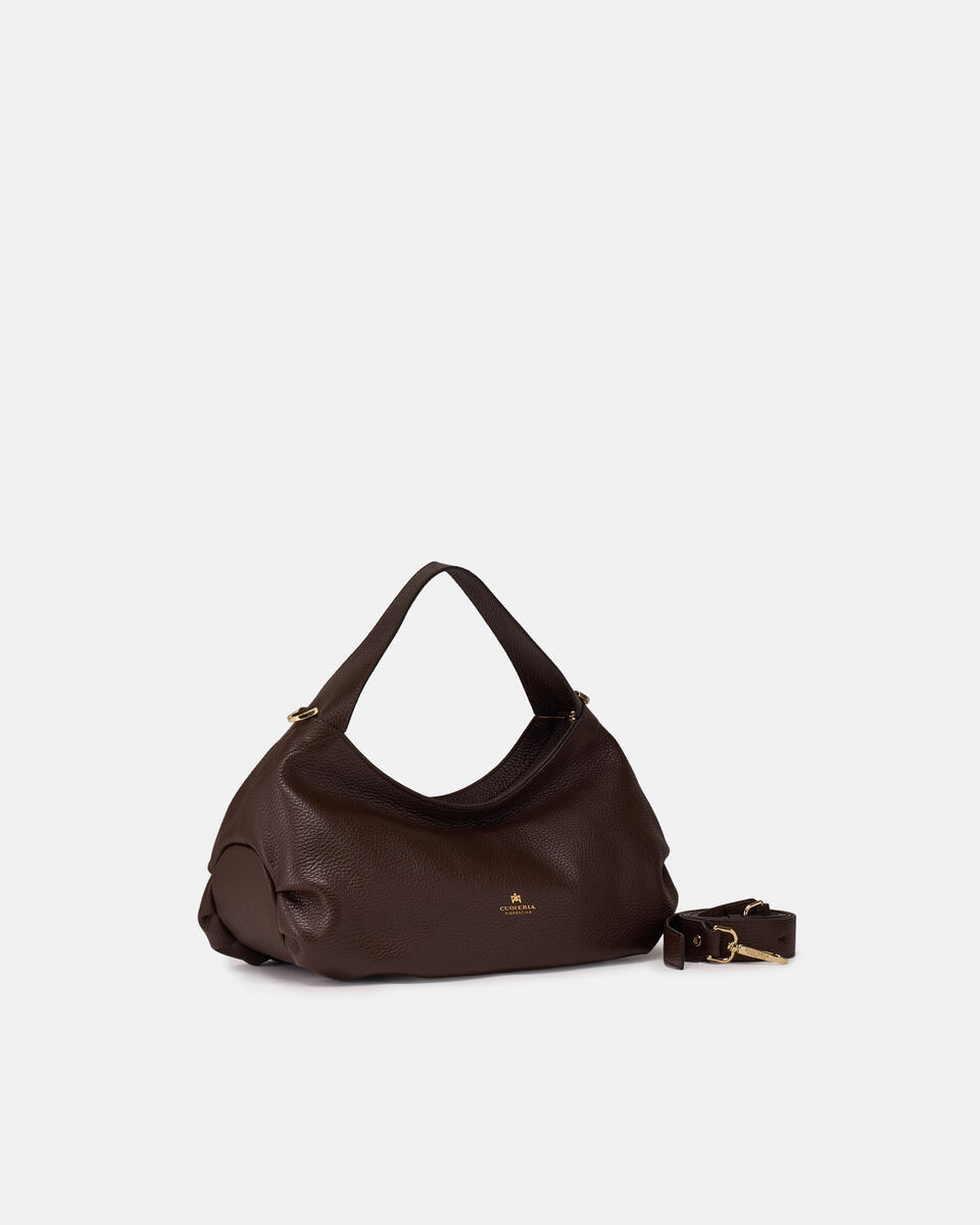 GROSSE FLAP BAG Schokolade  - Cuoieria Fiorentina