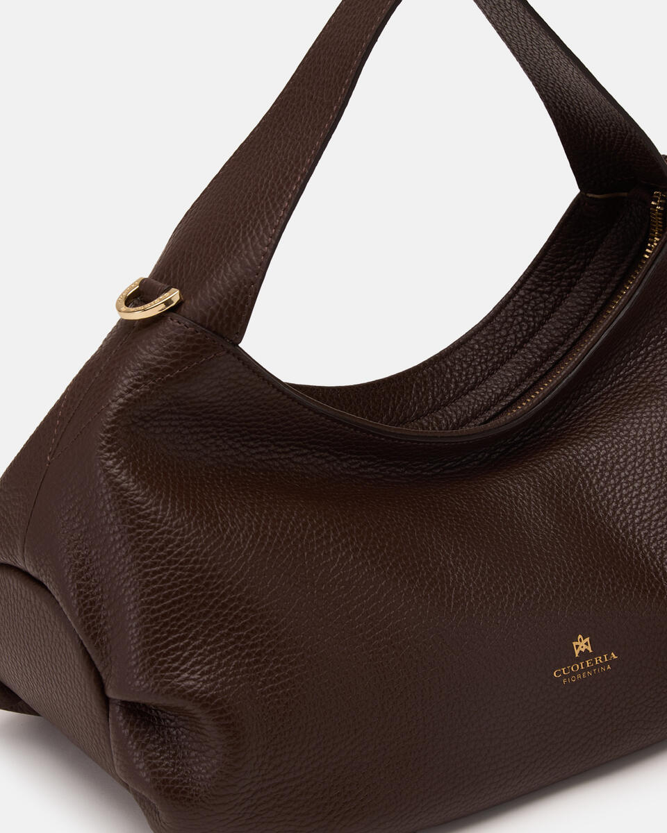 GROSSE FLAP BAG Schokolade  - Cuoieria Fiorentina