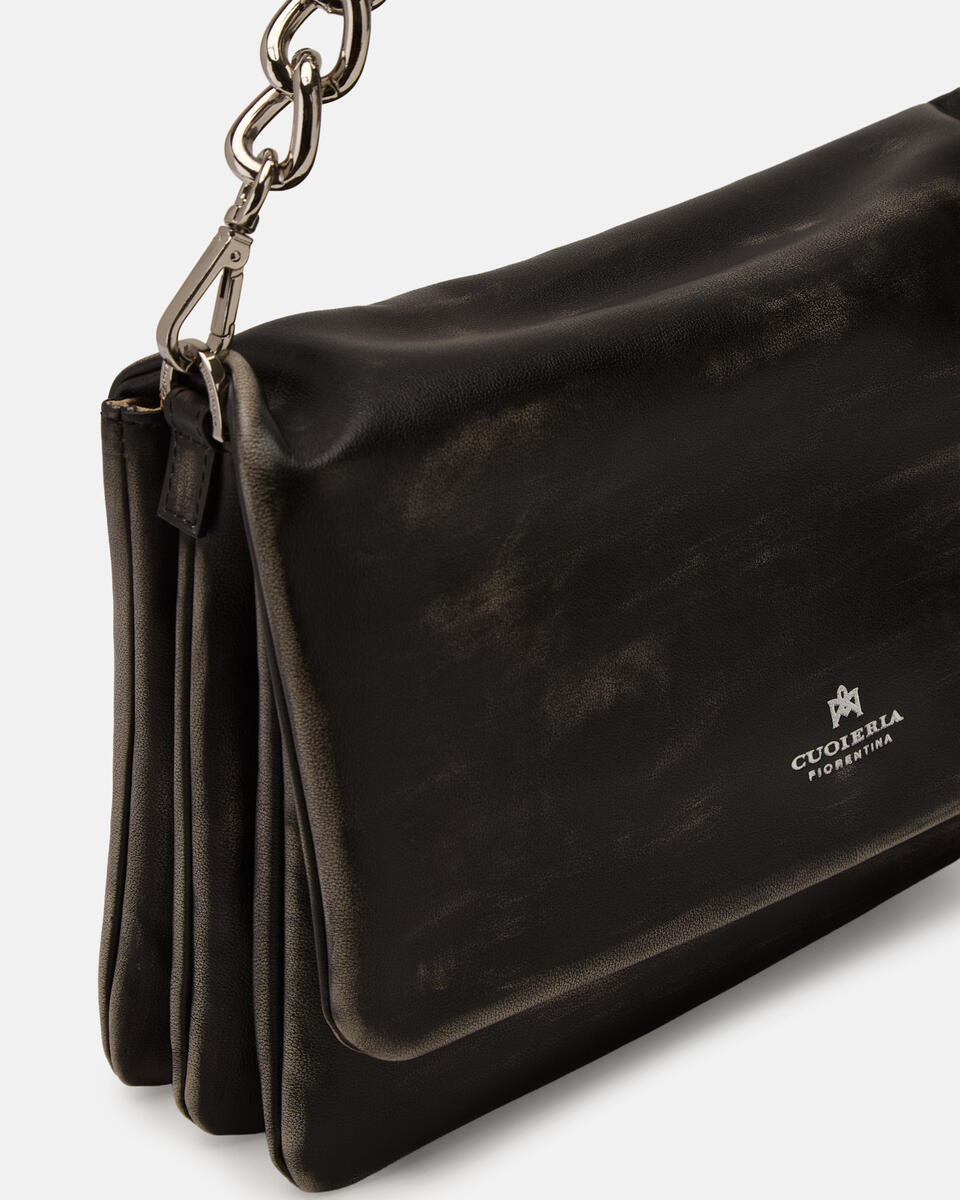 GROSSE FLAP BAG Schwarz  - Messanger - Damen Taschen - Tasche - Cuoieria Fiorentina