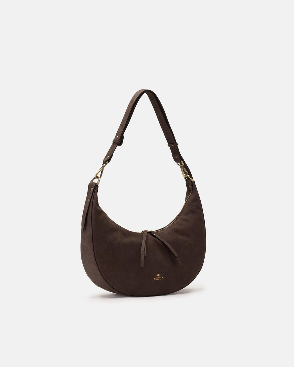 SCHULTERTASCHE Schokolade  - Cuoieria Fiorentina