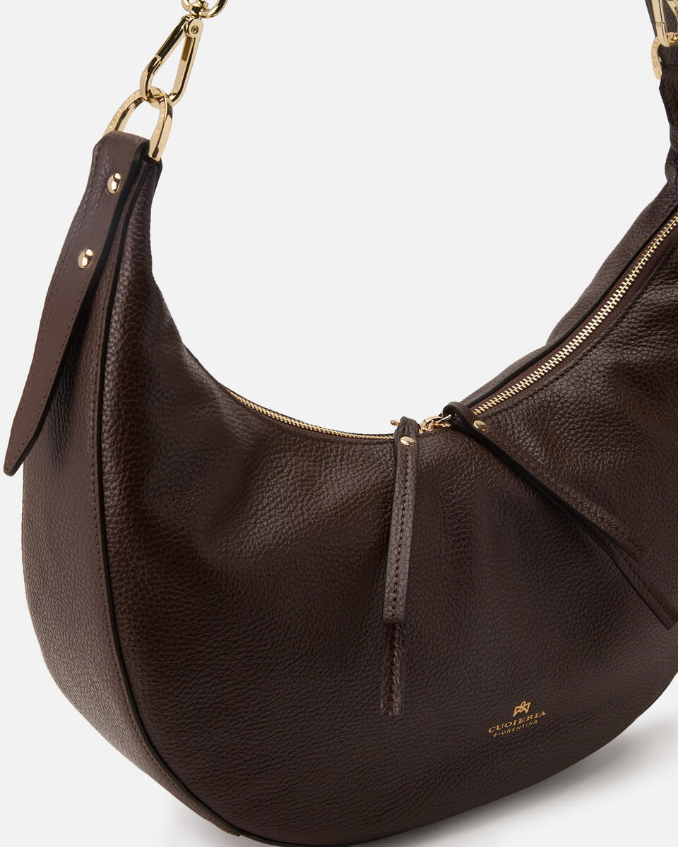 SCHULTERTASCHE Schokolade  - Schultertaschen - Damen Taschen - Tasche - Cuoieria Fiorentina