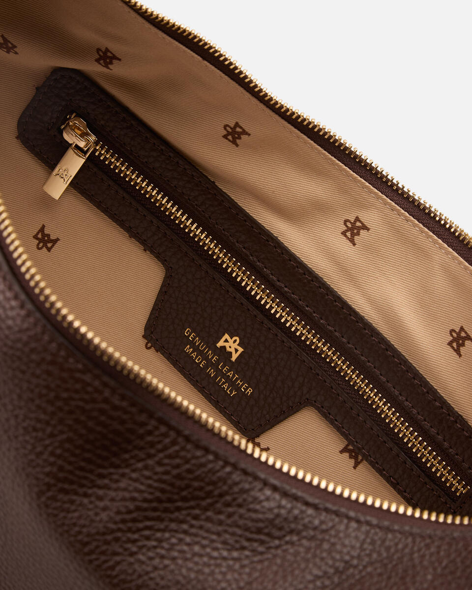 SCHULTERTASCHE Schokolade  - Schultertaschen - Damen Taschen - Tasche - Cuoieria Fiorentina