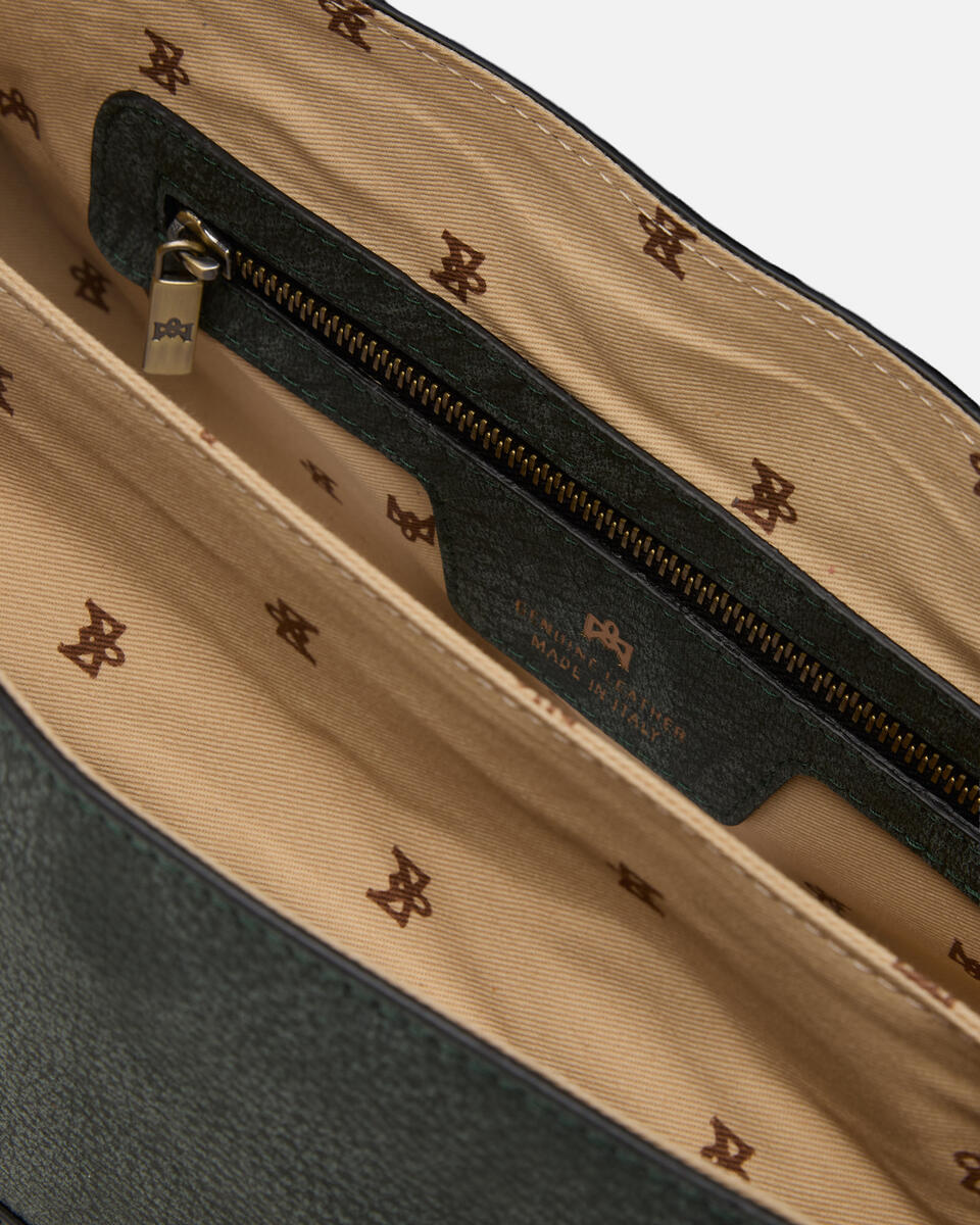 GROSSE FLAP BAG Moos  - Cuoieria Fiorentina