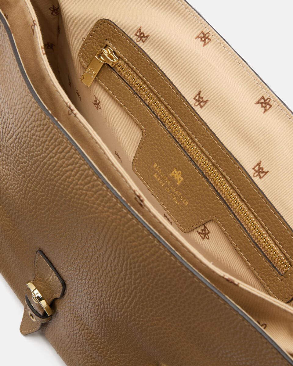 LARGE FLAP BAG Desert  - Messanger - Damen Taschen - Tasche - Cuoieria Fiorentina