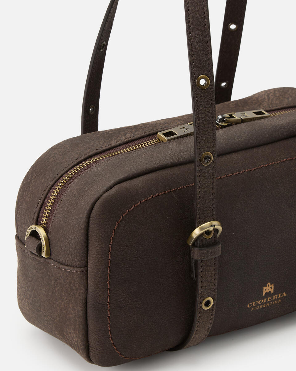 DUFFLE BAG Schokolade  - Schultertaschen - Damen Taschen - Tasche - Cuoieria Fiorentina