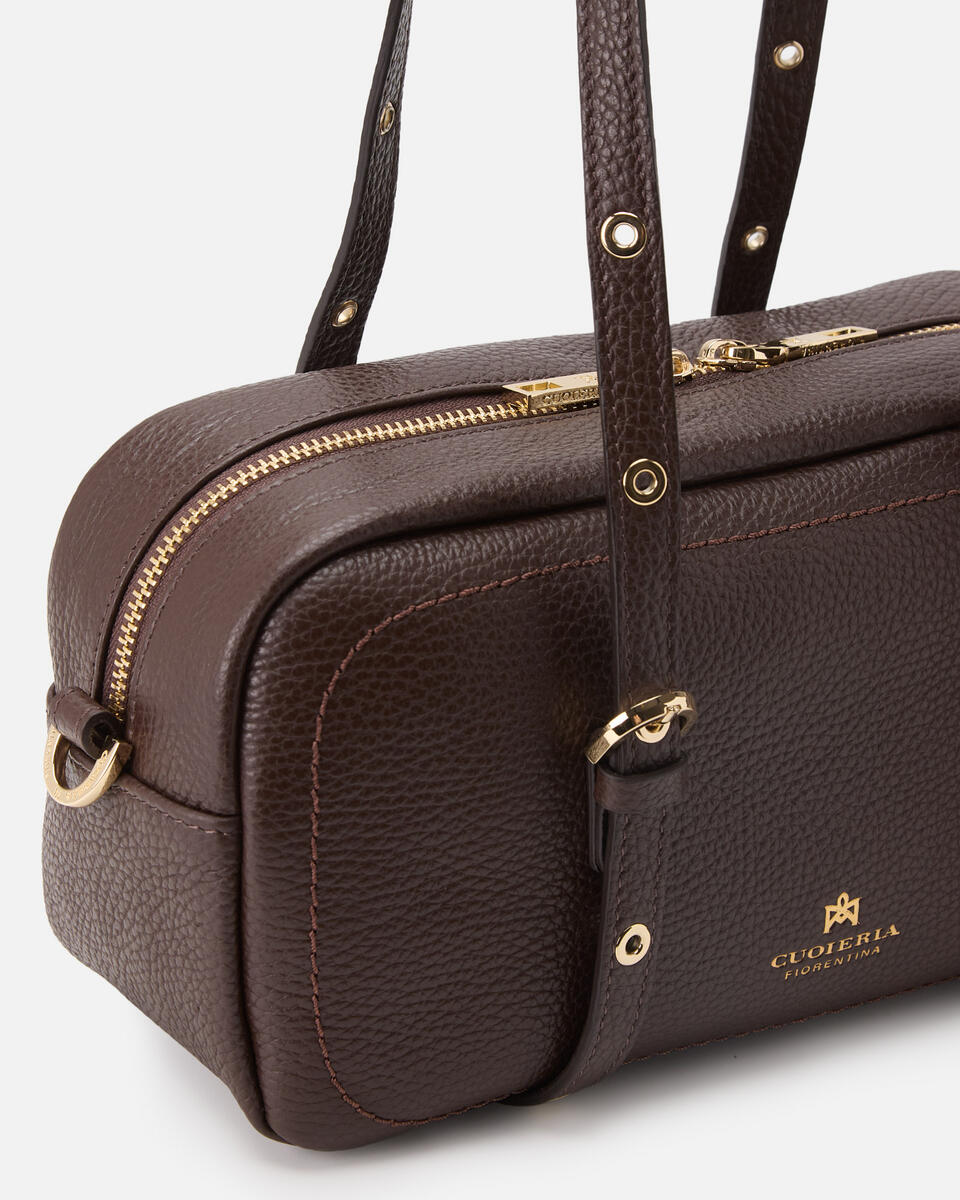 DUFFLE BAG Schokolade  - Schultertaschen - Damen Taschen - Tasche - Cuoieria Fiorentina