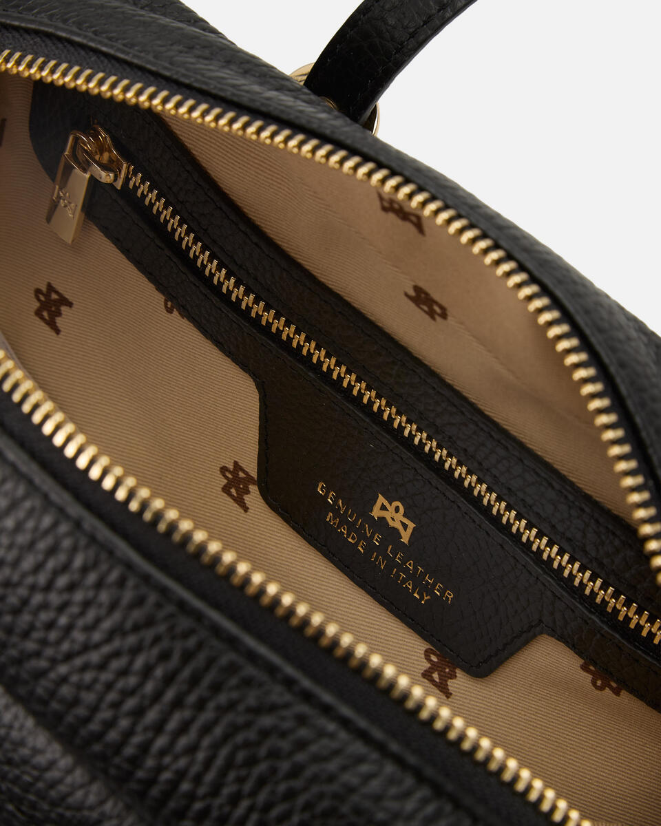 DUFFLE BAG Schwarz  - Schultertaschen - Damen Taschen - Tasche - Cuoieria Fiorentina