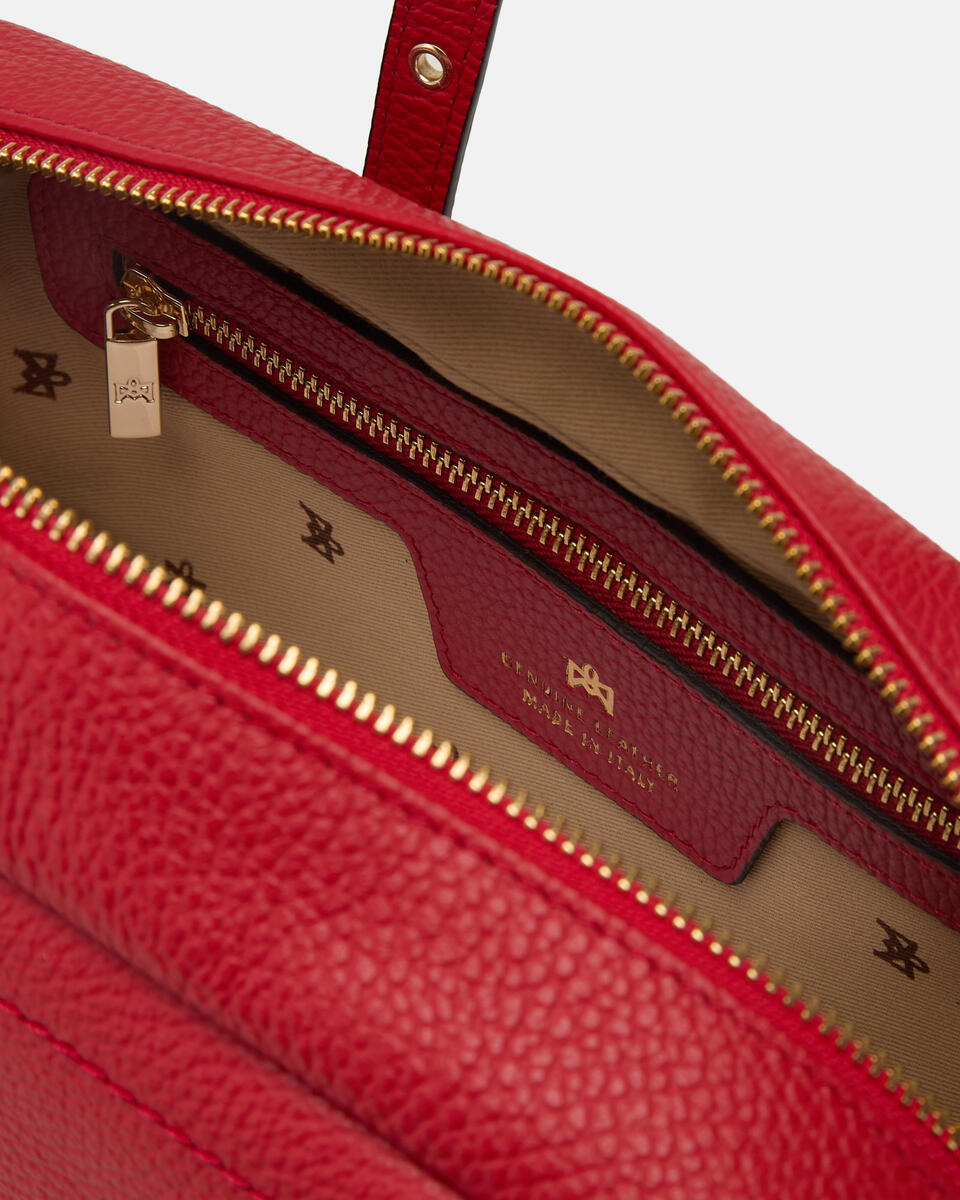 DUFFLE BAG Tomato  - Schultertaschen - Damen Taschen - Tasche - Cuoieria Fiorentina