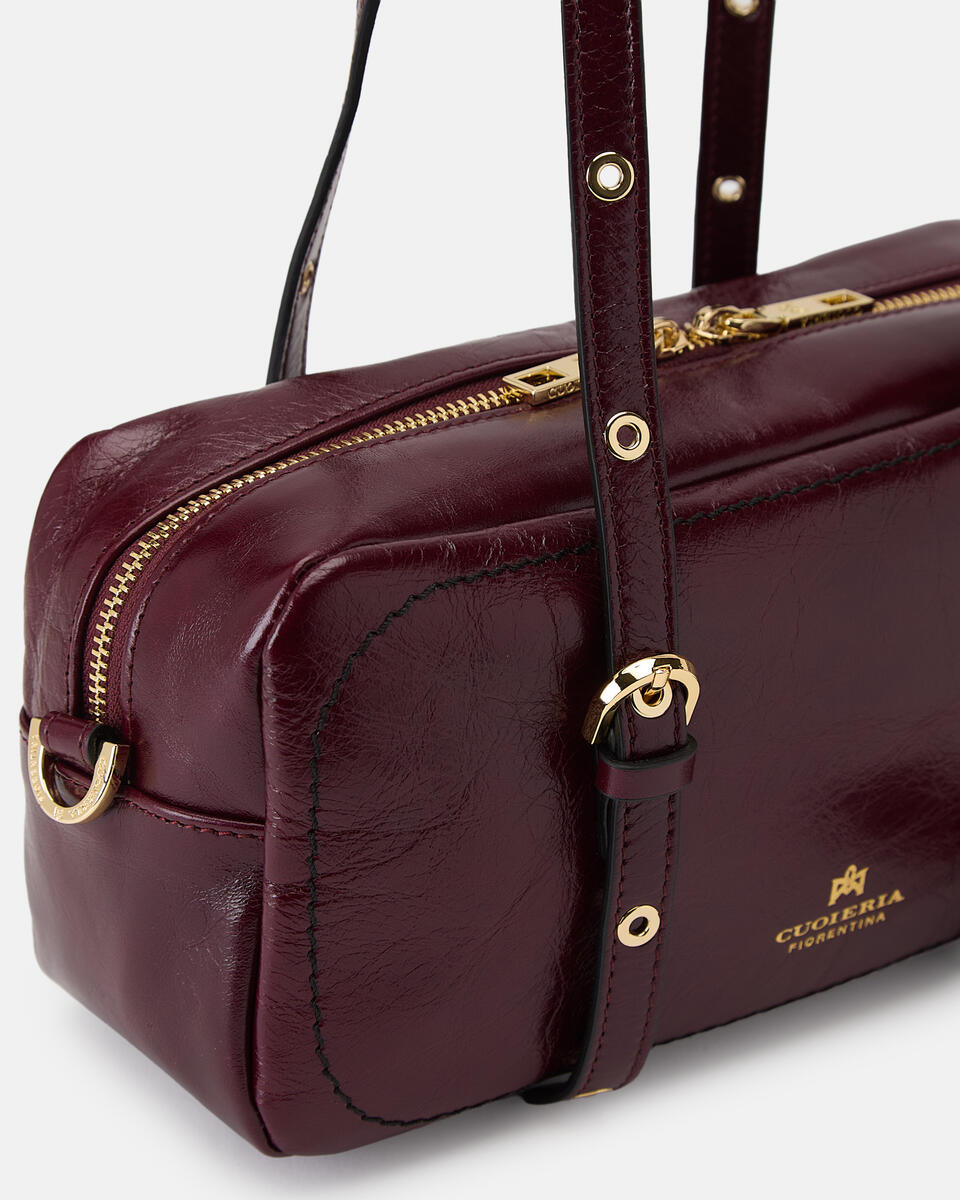 DUFFLE Schwarzkirsche  - Schultertaschen - Damen Taschen - Tasche - Cuoieria Fiorentina