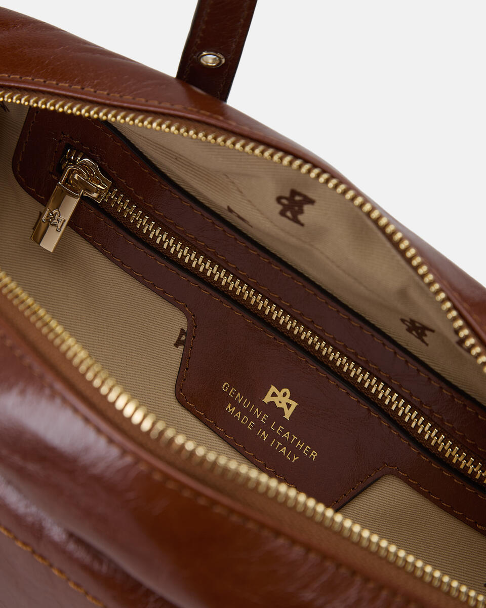 DUFFLE Karamell  - Schultertaschen - Damen Taschen - Tasche - Cuoieria Fiorentina
