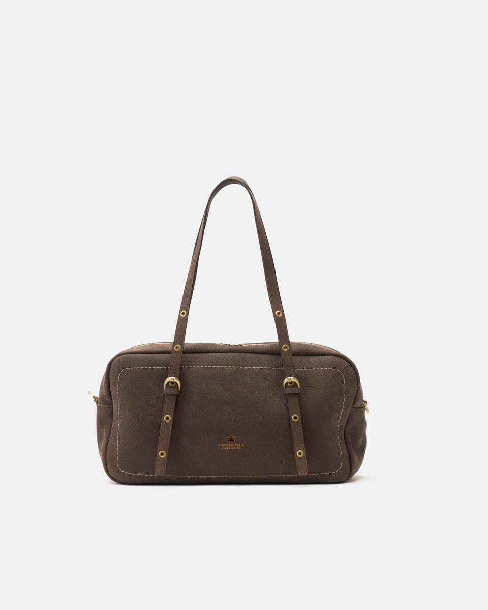 LARGE DUFFLE Schokolade  - Schultertaschen - Damen Taschen - Tasche - Cuoieria Fiorentina