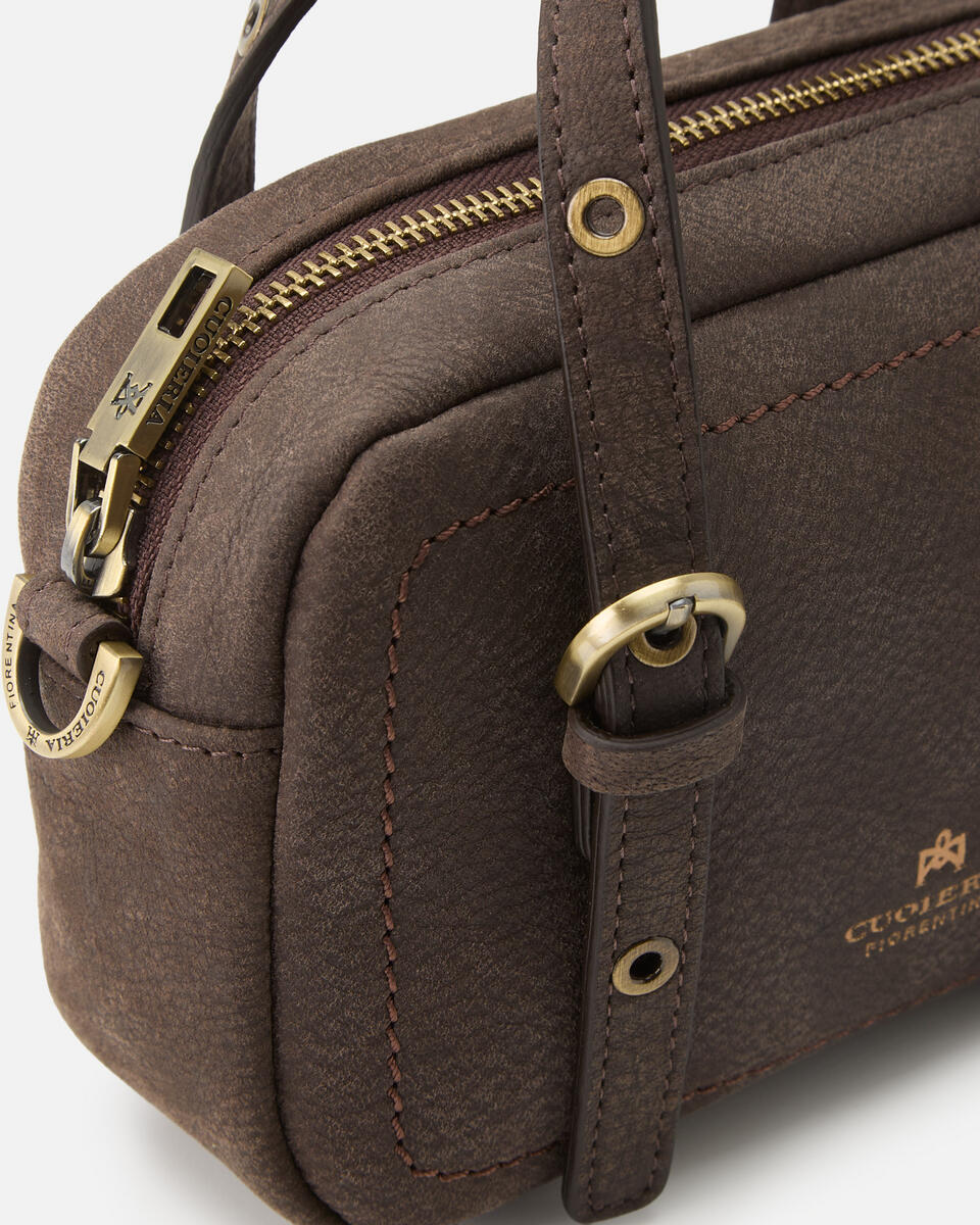 MINI DUFFLE BAG Schokolade  - Mini Bags - Damen Taschen - Tasche - Cuoieria Fiorentina