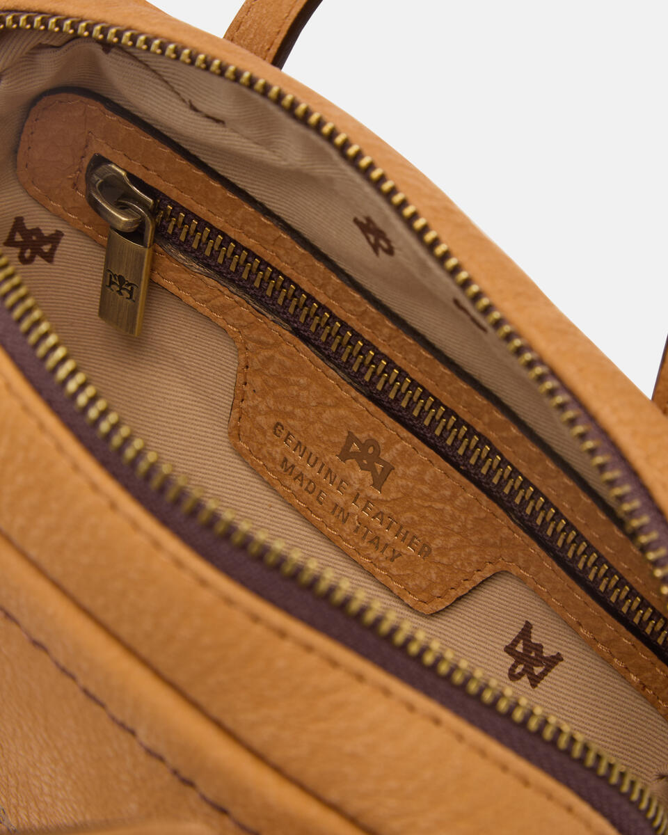 MINI DUFFLE BAG Curry  - Mini Bags - Damen Taschen - Tasche - Cuoieria Fiorentina