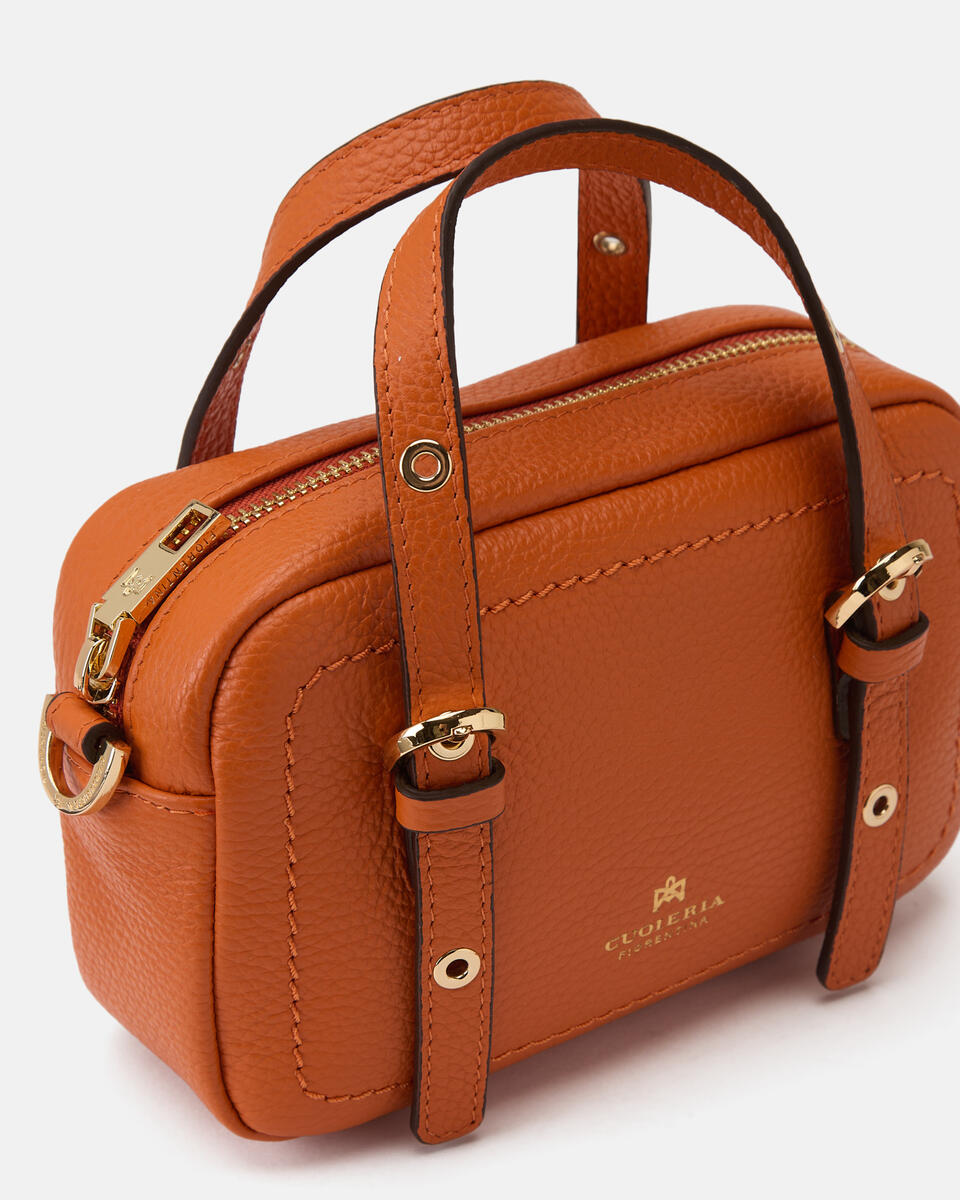 MINI DUFFLE BAG Orange  - Mini Bags - Damen Taschen - Tasche - Cuoieria Fiorentina