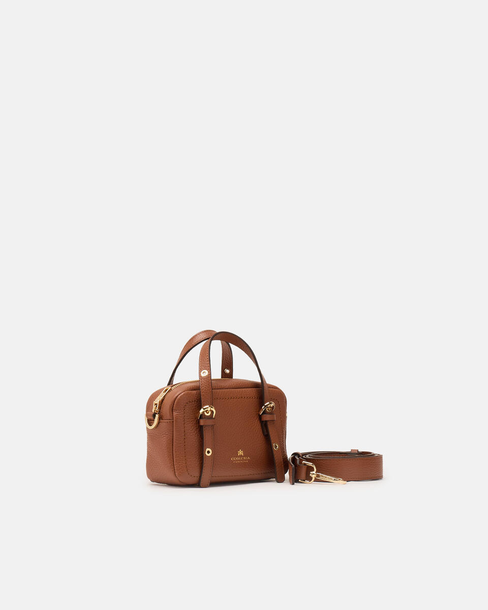 MINI DUFFLE BAG Karamell  - Mini Bags - Damen Taschen - Tasche - Cuoieria Fiorentina